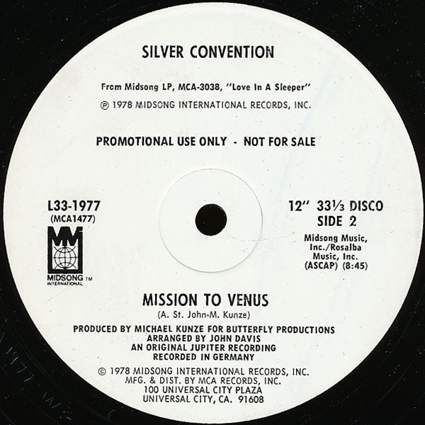 Spend The Night With Me Silver Convention