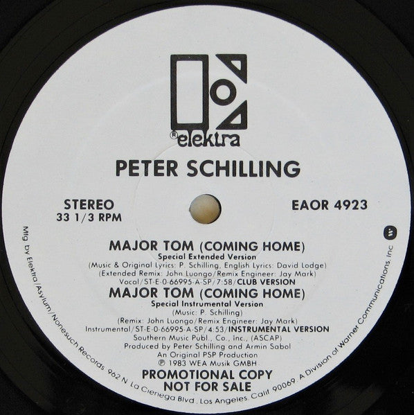Major Tom (Coming Home) 2 Peter Schilling