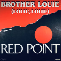 Rectangle Triangle Brother Louie (Louie Louie) album cover featuring vibrant abstract geometric shapes and bold typography.