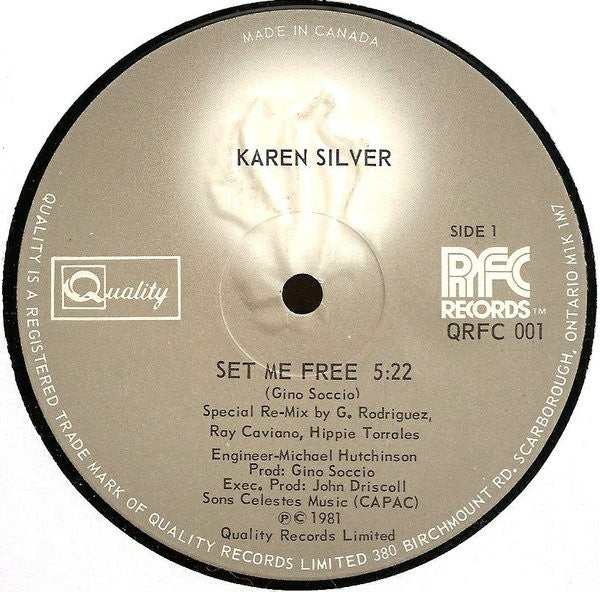 Set Me Free Karen Silver