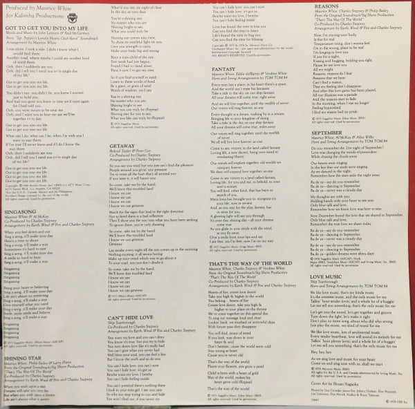 The Best Of Earth, Wind & Fire Vol. I
