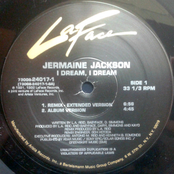 I Dream, I Dream Jermaine Jackson