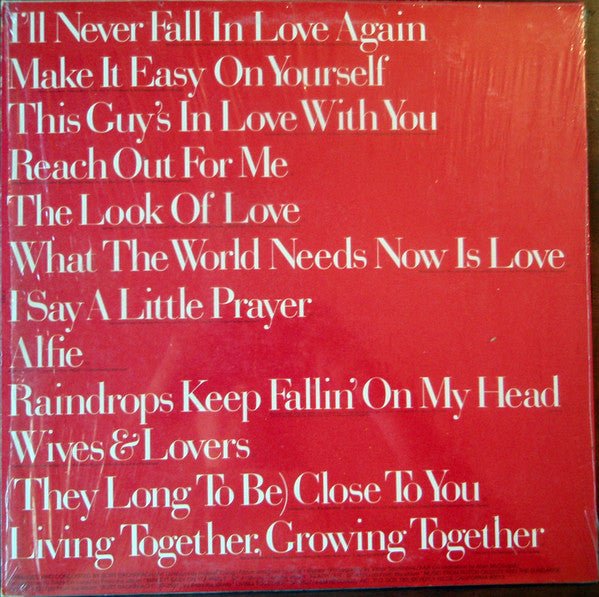 Burt Bacharach's Greatest Hits | Rectangle Triangle  