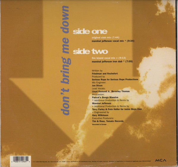 Don't Bring Me Down | Rectangle Triangle  