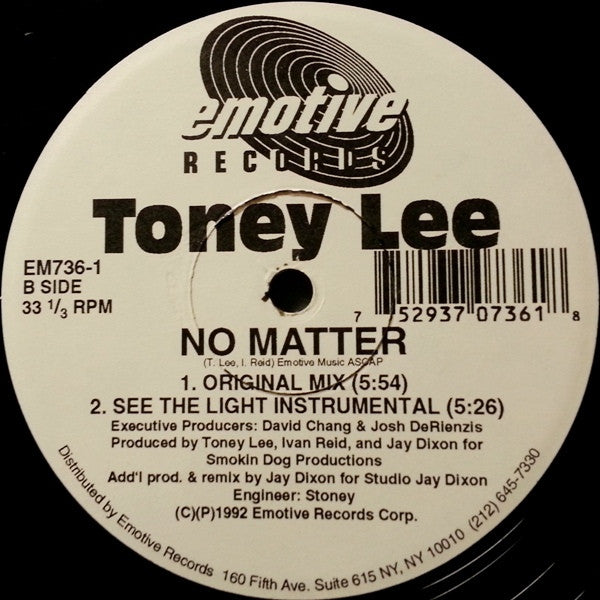 No Matter Toney Lee