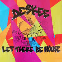 Rectangle Triangle's "Let There Be House" music album cover featuring bold text on a white background.