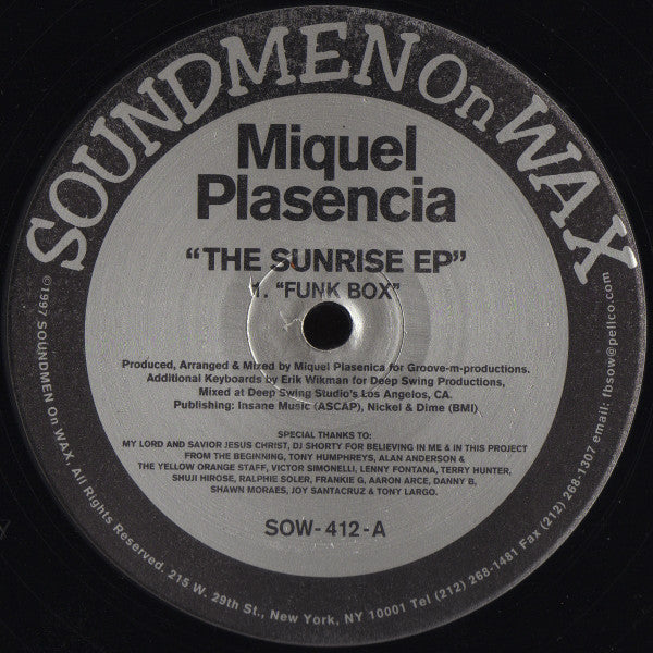 The Sunrise EP Miguel Plasencia