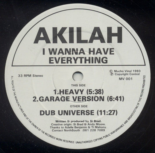 Akilah - I Wanna Have Everything