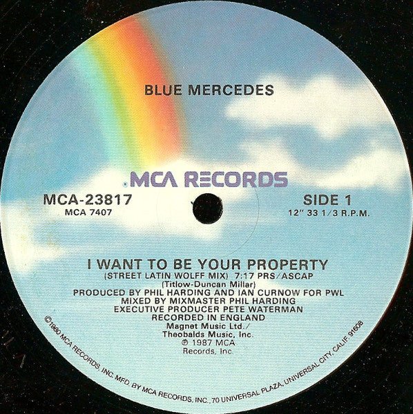 I Want To Be Your Property (DEF B4 Dishonour Mix) Blue Mercedes