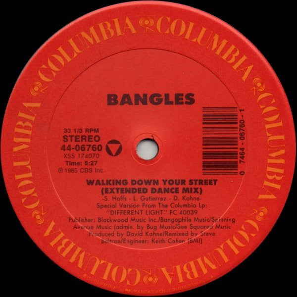 Walking Down Your Street (12" Extended Dance Mixes) Bangles