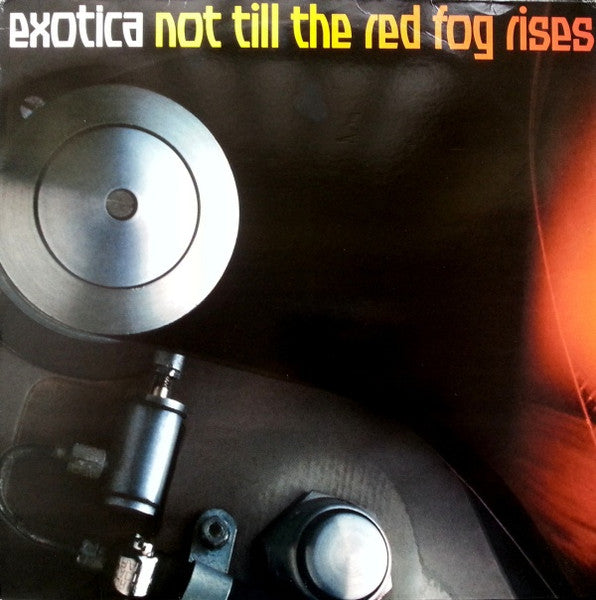Cover art for "Not Till The Red Fog Rises" by Rectangle Triangle, featuring abstract red and black fog imagery.