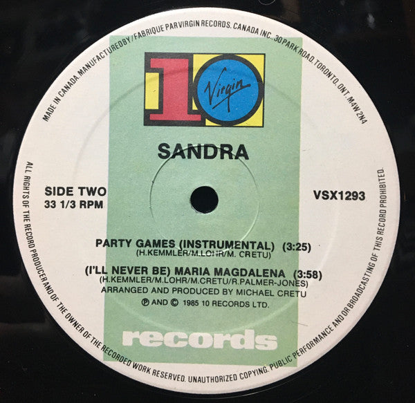 (Je ne serai jamais) Maria Magdalena Sandra