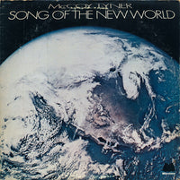 Rectangle Triangle's Song Of The New World album cover featuring abstract artwork with vibrant colors and geometric shapes.