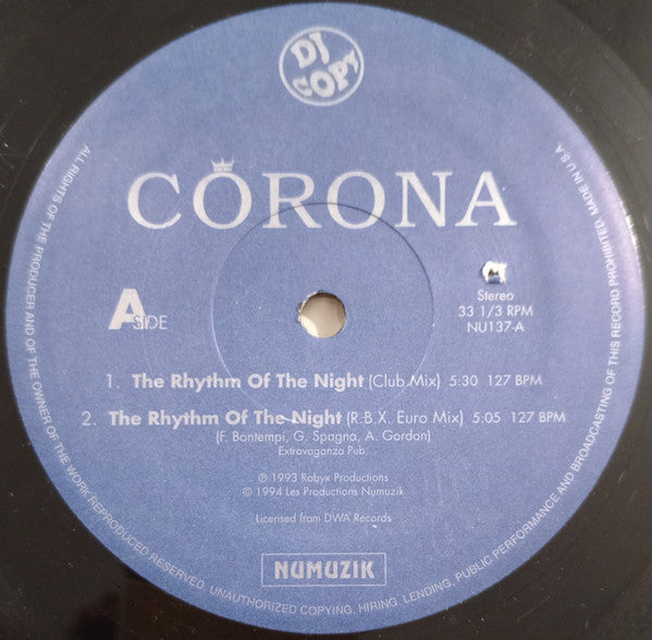 The Rhythm Of The Night / Take Control