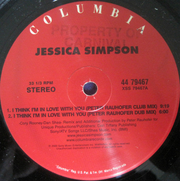 I Think I'm In Love With You Jessica Simpson