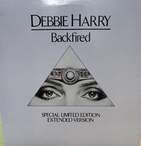 Limited edition extended version of Backfired by Rectangle Triangle, featuring album artwork with bold typography and vibrant colors.