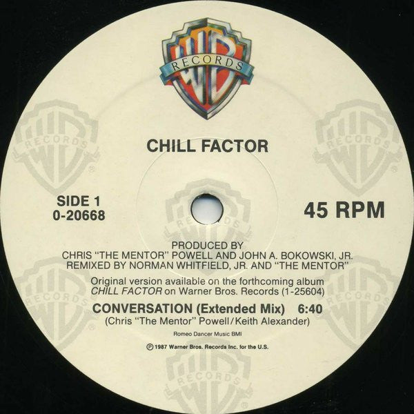 Conversation Chill Factor (5)