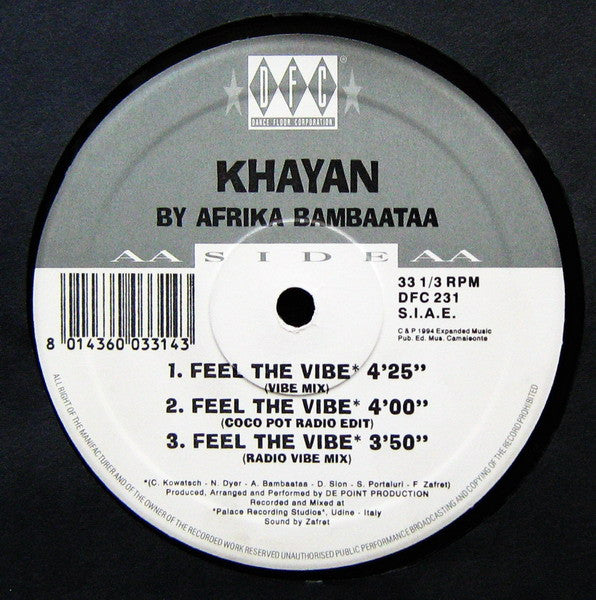 Feel The Vibe Afrika Bambaataa,Khayan & The New World Power