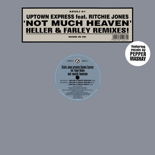 Not Much Heaven (Heller & Farley Remixes!) Richie Jones,Uptown Express,Pepper Mashay