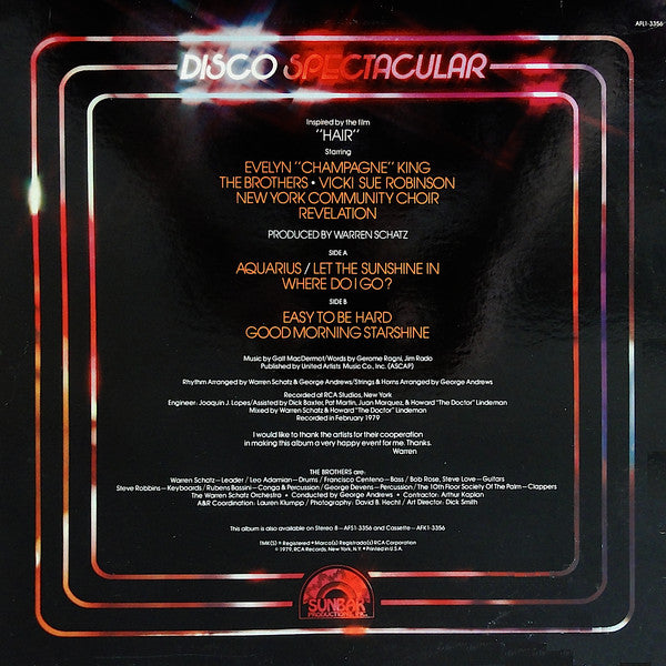 Disco Spectacular (Inspired By The Film "Hair") Evelyn King,The Brothers,Vicki Sue Robinson,The New York Community Choir,Revelation (2)