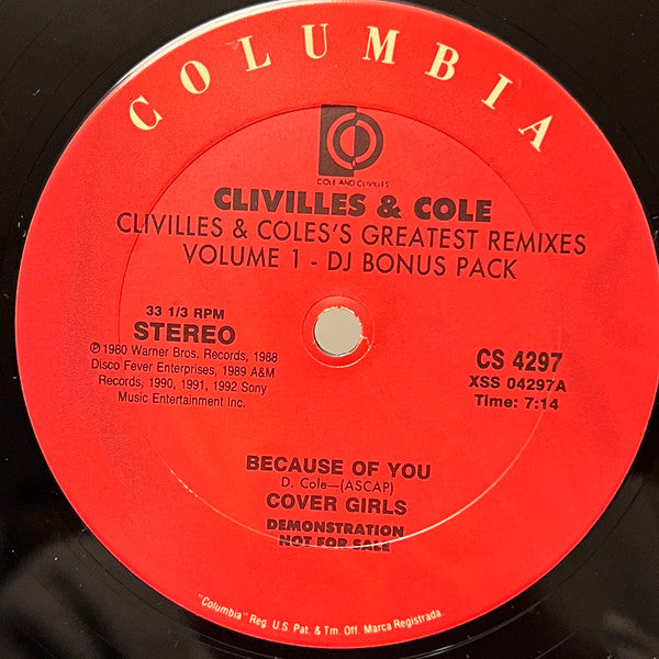 Greatest Remixes Vol. 1 (DJ Bonus Pack) Clivillés & Cole