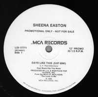 Sheena Easton - Days Like This, 12" vinyl, on MCA Records (1989)