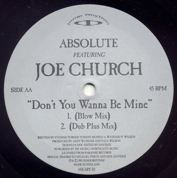 Don't You Wanna Be Mine Absolute (2),Joe Church