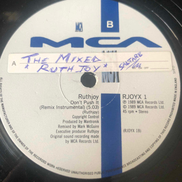 Don't Push It (Remix) Ruth Joy