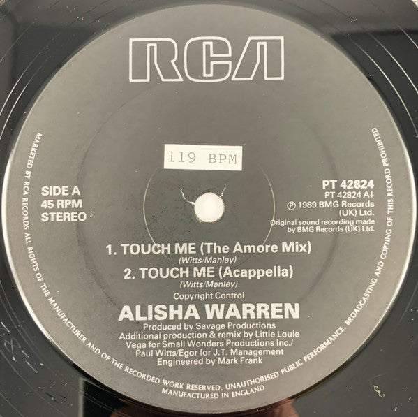 Touch Me Alisha Warren