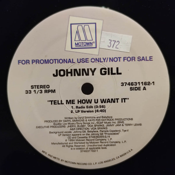 Tell Me How U Want It Johnny Gill