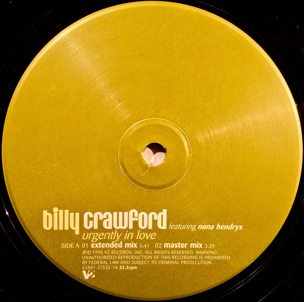 Urgently In Love (The Jam & Delgado Remix) Billy Crawford,Nona Hendryx