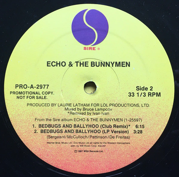 Bedbugs And Ballyhoo Echo & The Bunnymen