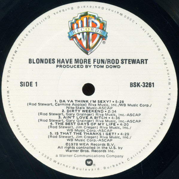 Blondes Have More Fun Rod Stewart