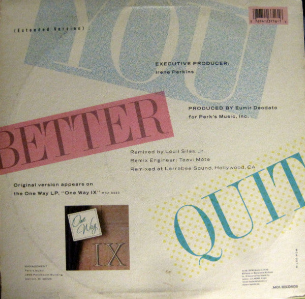 You Better Quit