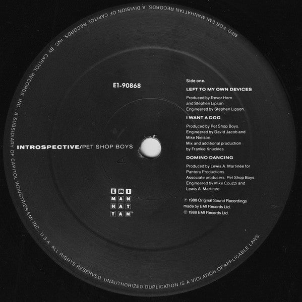 Introspective Pet Shop Boys