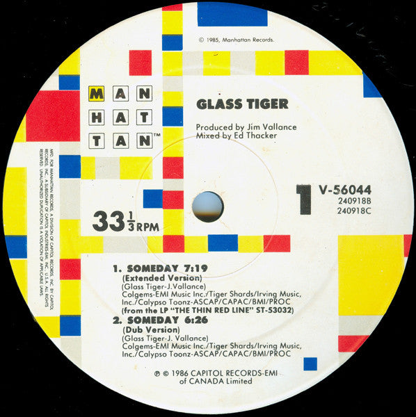 Someday / Don't Forget Me (When I'm Gone) Glass Tiger