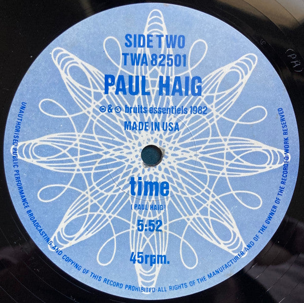 Running Away / Time Paul Haig