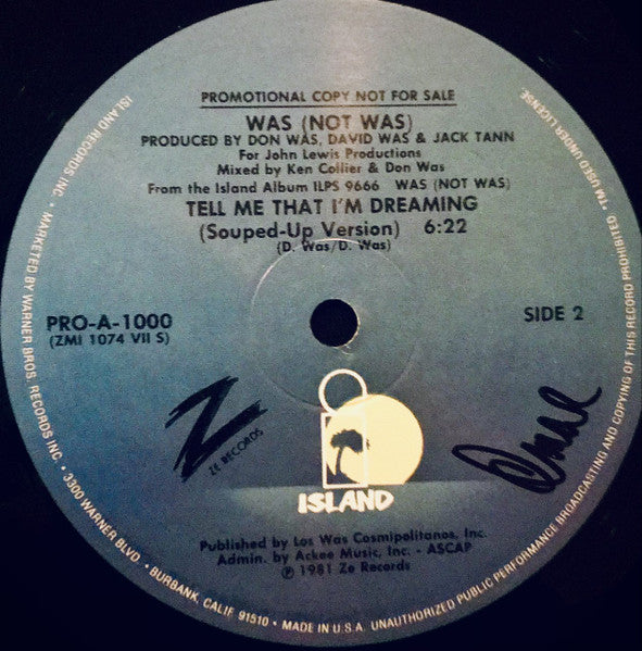 Tell Me That I'm Dreaming 2 Was (Not Was)