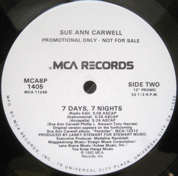 7 Days, 7 Nights Sue Ann Carwell
