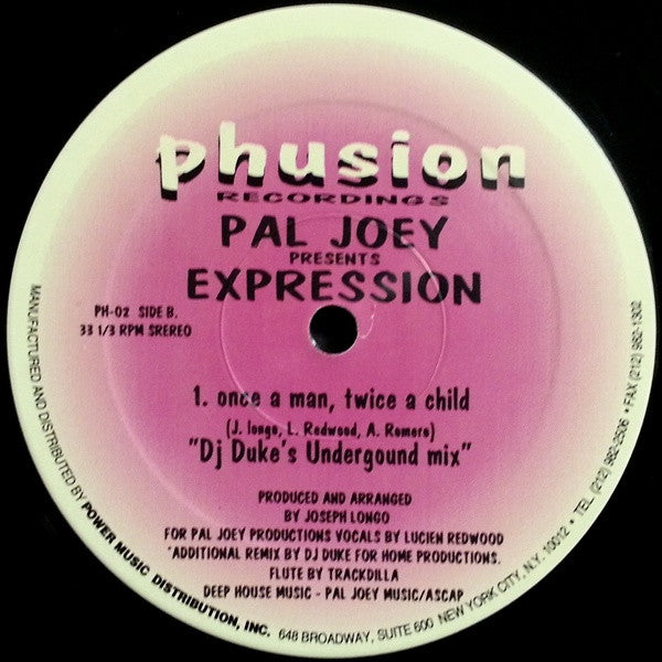 Once A Man Twice A Child / Keep On Pal Joey,Expression (2)