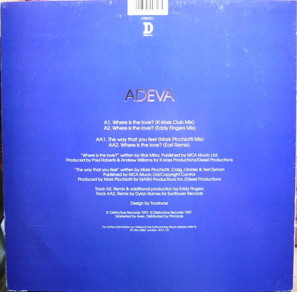 Where Is The Love? / The Way That You Feel Adeva