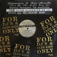 Rectangle Triangle Love Me The Right Way '96 by Danny Tenaglia club remix vinyl record cover featuring bold graphic design and vibrant colors