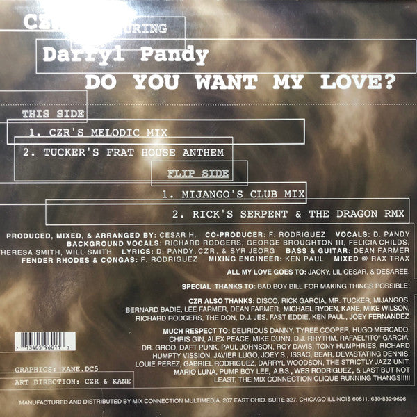 Do You Want My Love? CZR,Darryl Pandy