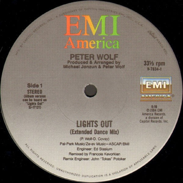 Lights Out Peter Wolf