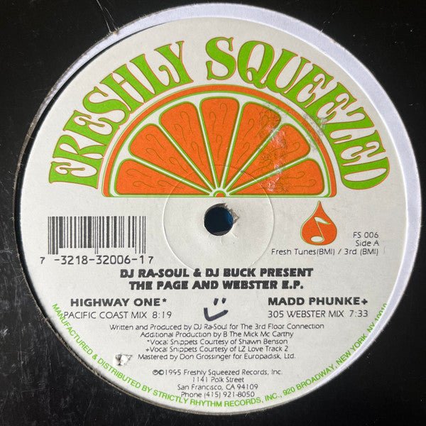 The Page And Webster E.P. DJ Rasoul,DJ Buck