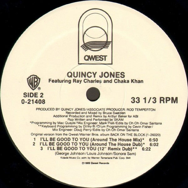 I'll Be Good To You Quincy Jones,Ray Charles,Chaka Khan
