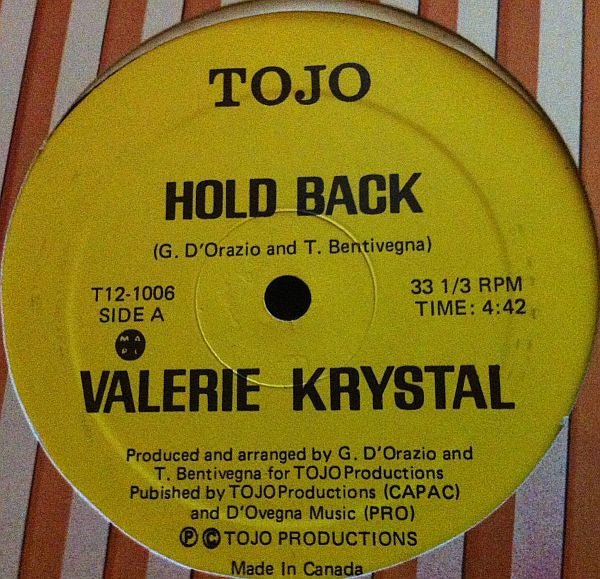 Hold Back Valerie Krystal