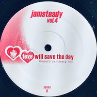 Rectangle Triangle Jamsteady Vol.4 album cover artwork featuring abstract colorful geometric shapes and bold typography.