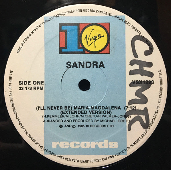 (Je ne serai jamais) Maria Magdalena 2 Sandra