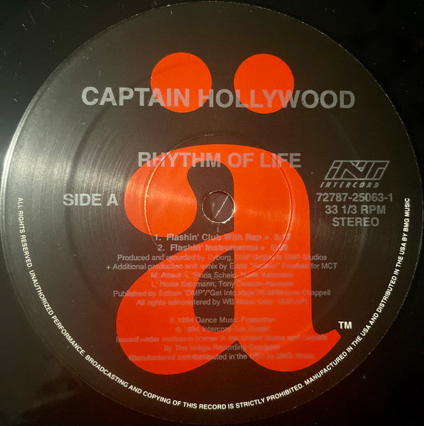 Rhythm Of Life Captain Hollywood Project